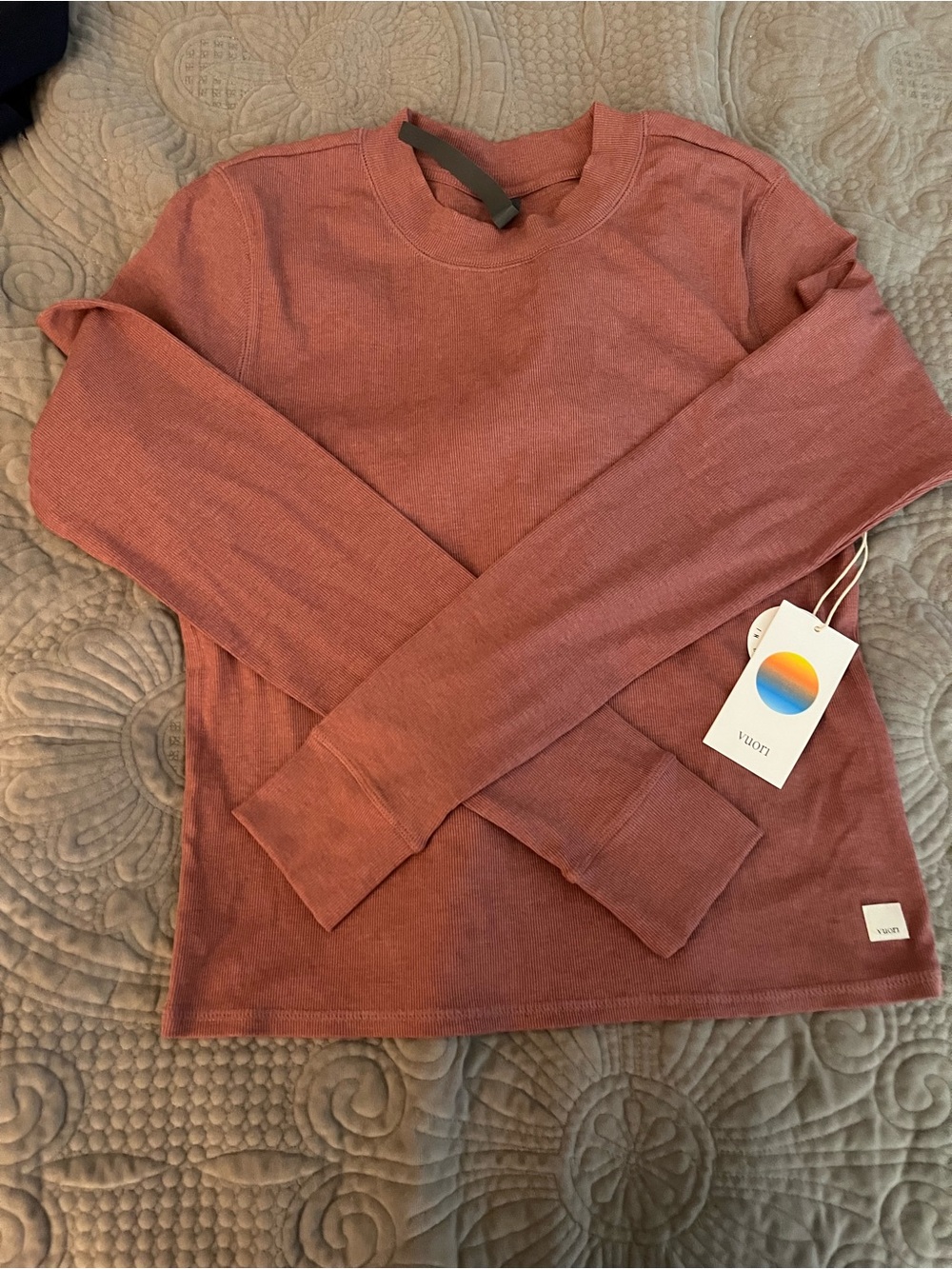 Vuori Women's Long Sleeve Thermal Top - Rusty Rose